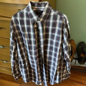 Plaid Men’s Button Down Shirt, medium